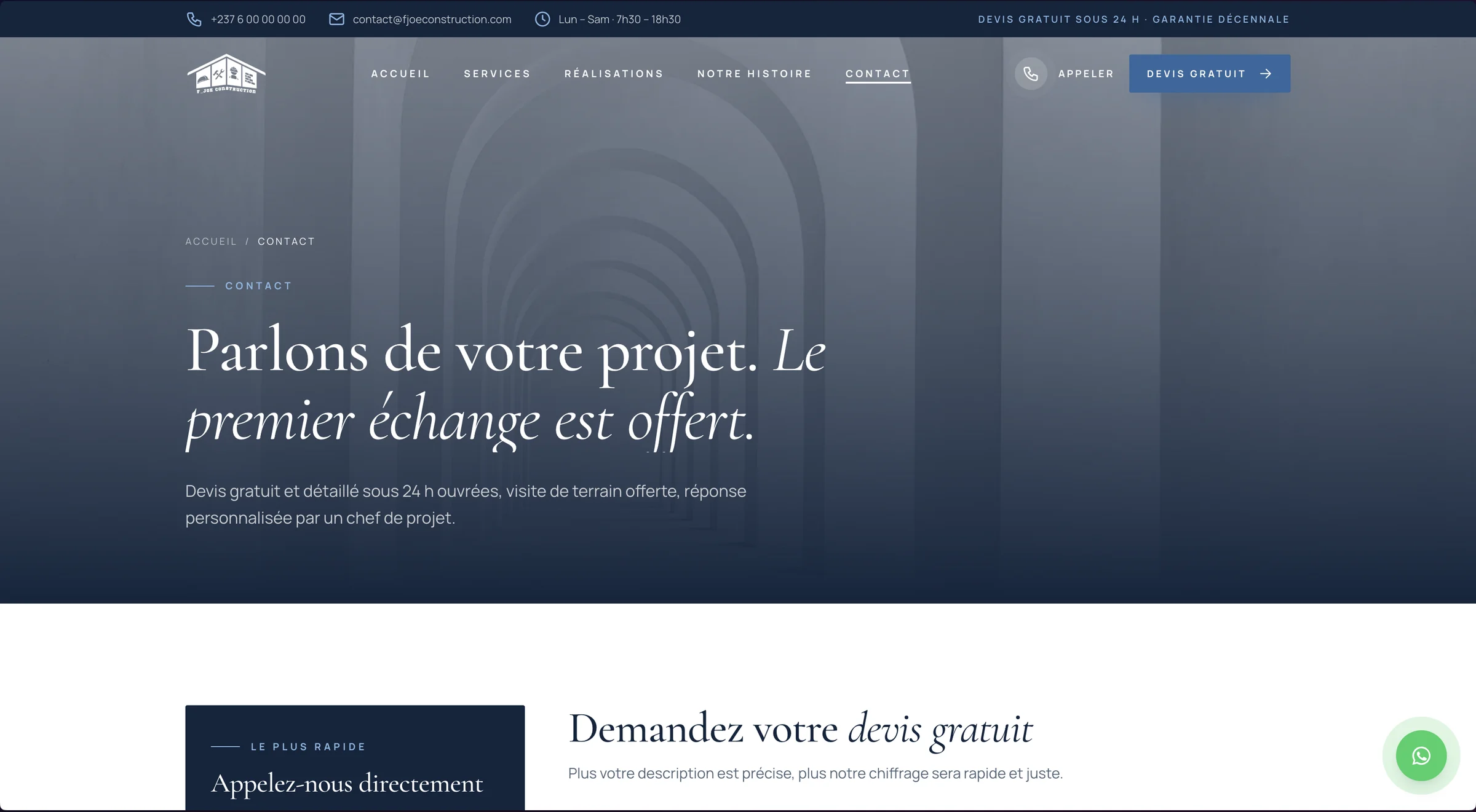 Page contact